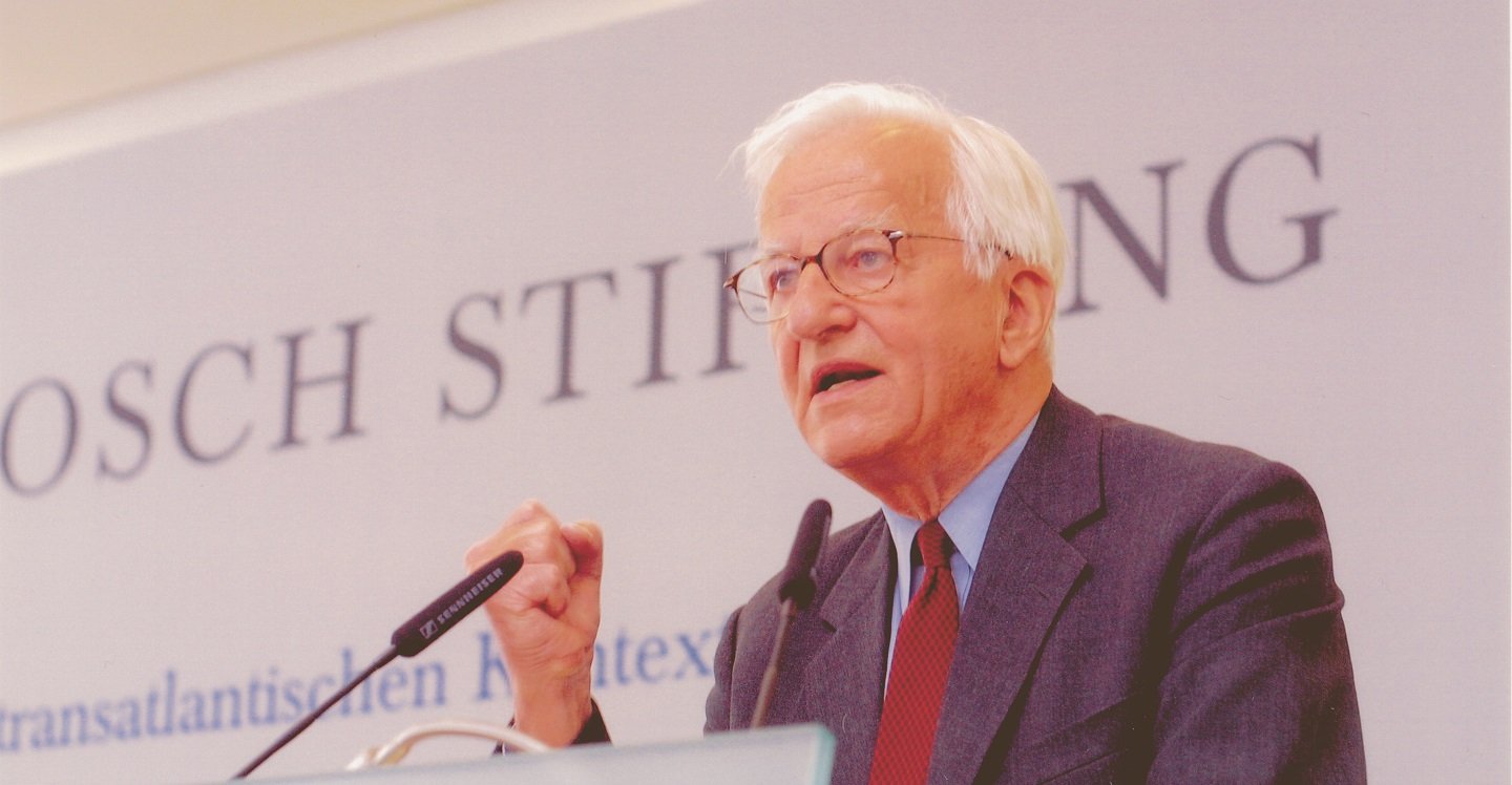 Richard von Weizsäcker bei der Eröffnung der Berliner Repräsentanz der Robert Bosch Stiftung